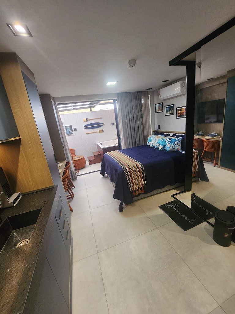 Apto 106 Flat com Jacuzzi.