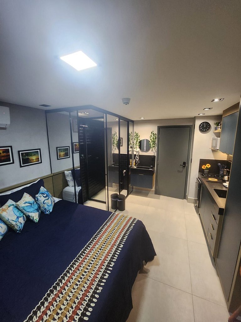 Apto 106 Flat com Jacuzzi.