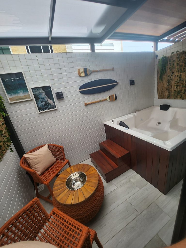 Apto 106 Flat com Jacuzzi.
